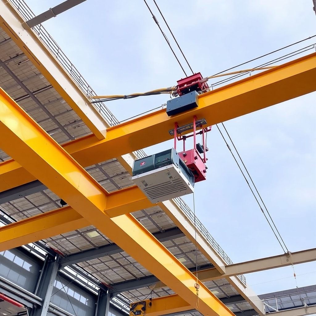 Кран мостовой электрический однобалочный однопролетный подвесной Кран мостовой электрический однобалочный однопролетный подвесной